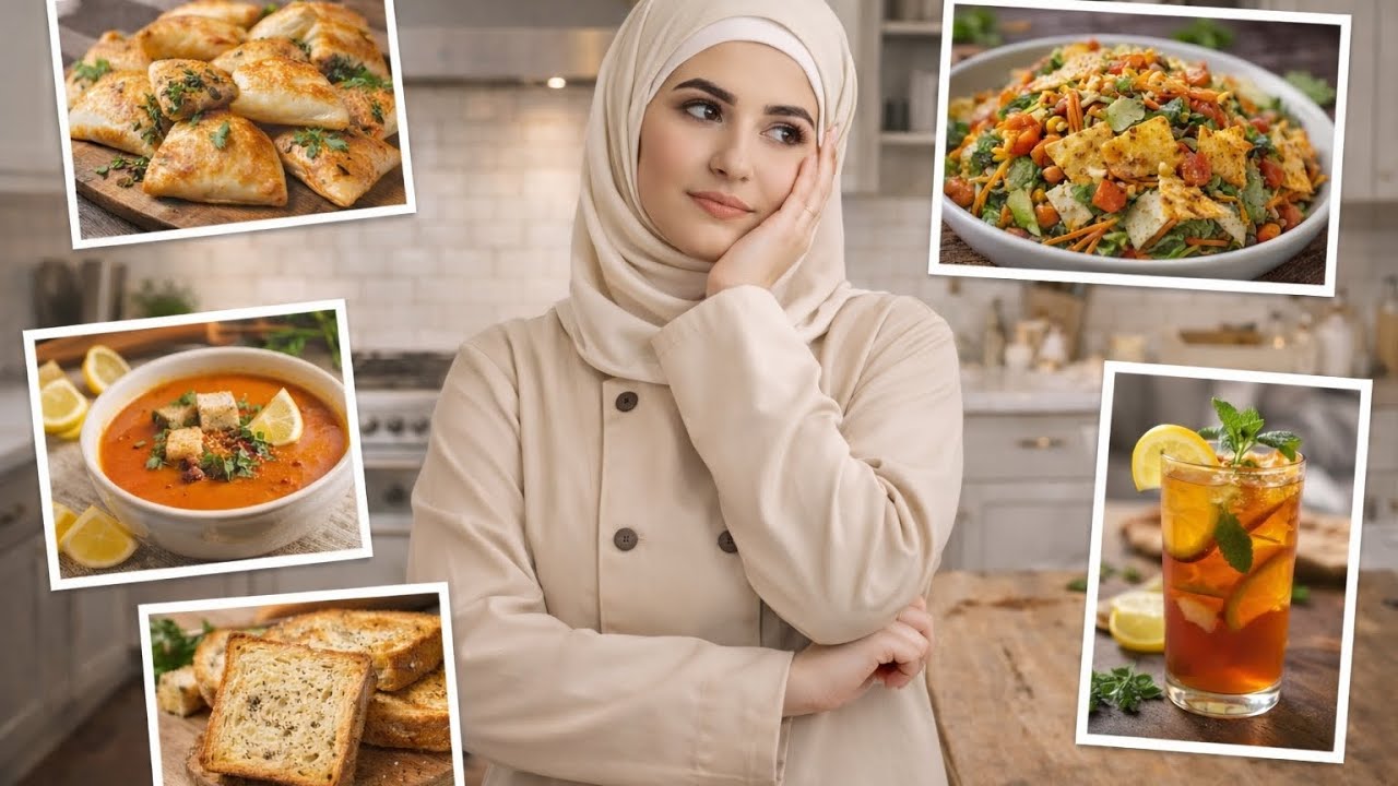 يوم كامل في المطبخ 👩‍🍳 عملت سمبوسك وشوربة عدس وسلطة دوريتوس وشاي مثلج#يومياتي#وصفات_سهلة#سمبوسك