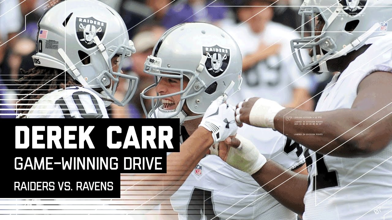 Derek Carr Leads Raiders Game-Winning Drive | Raiders vs. Ravens | NFL