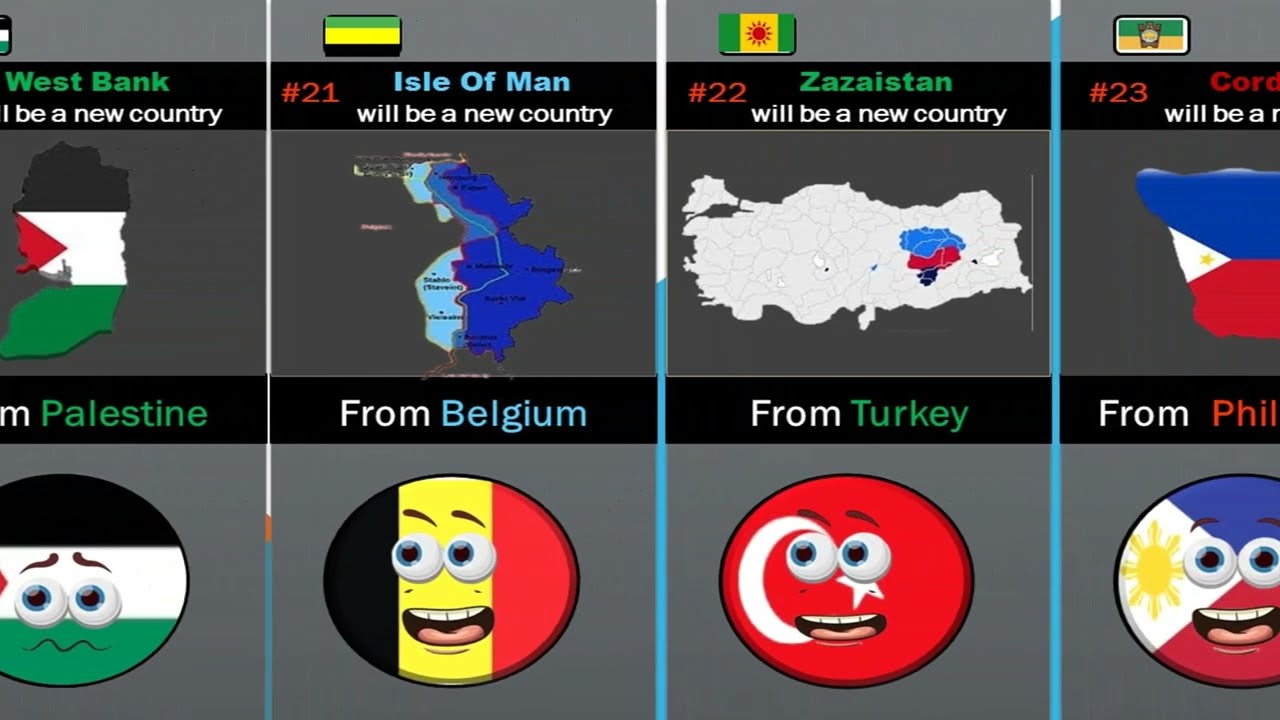 25 New Countries In The Future [Countryballs]