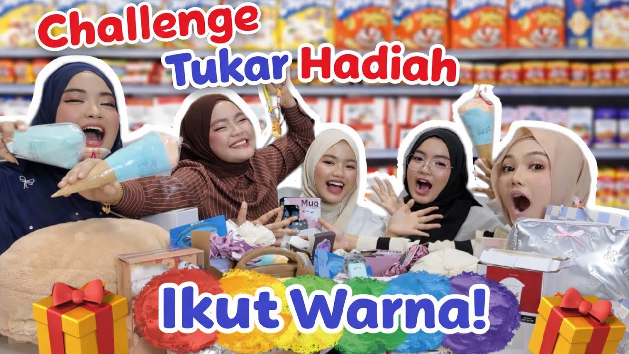 TUKAR HADIAH IKUT WARNA FAVOURITE!! HABIS KECOH SEMUA 😱🎁