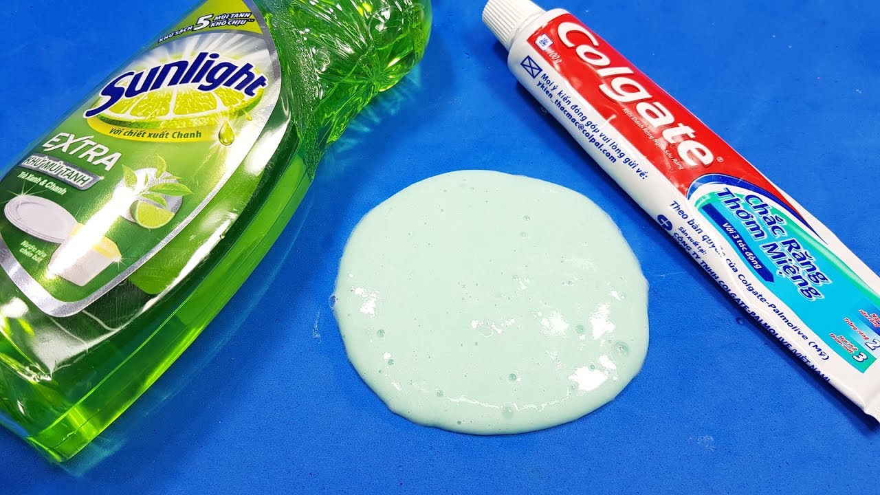 Làm Slime Với Kem Đánh Răng ,Nước Rửa Chén Và Muối ! How to make slime salt