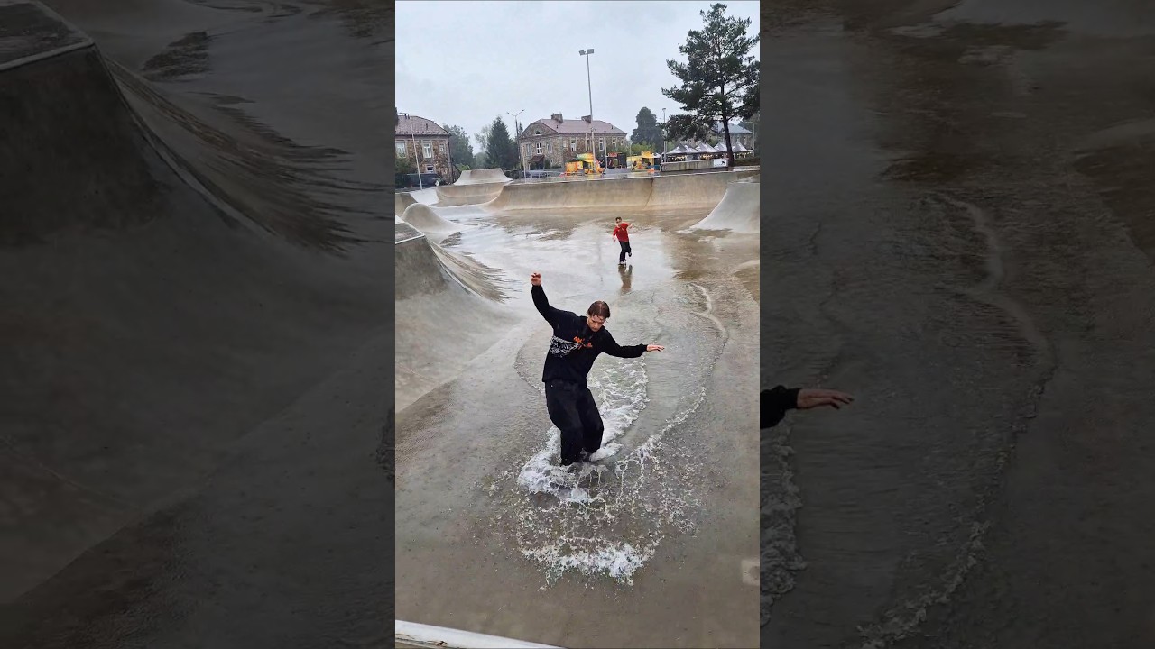 🌊Dobry warun był na Skarlandzie #skatepark #skateboarding #skate #deskorolka