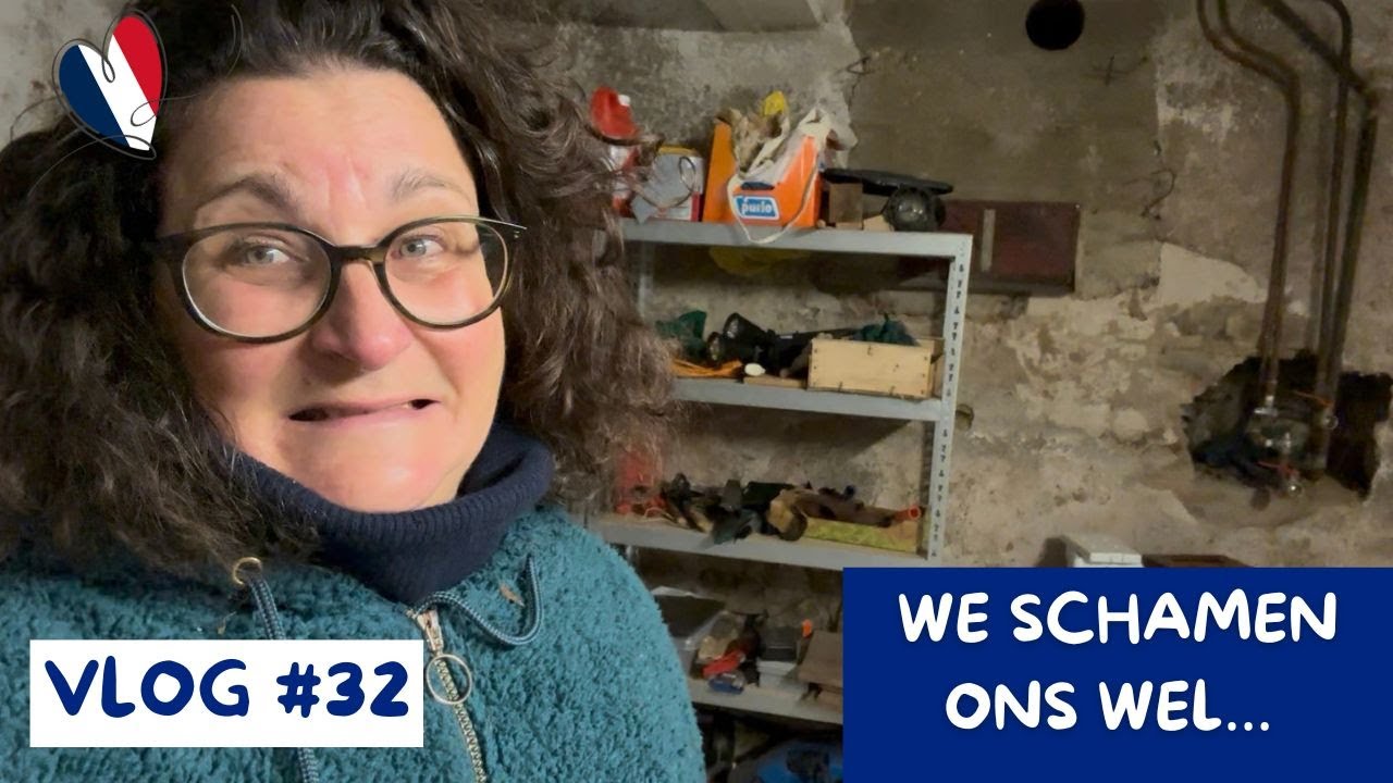 Onze vieze kelder opruimen & kerstlampjes ophangen | Nog steeds geen verwarming | Vlog #32