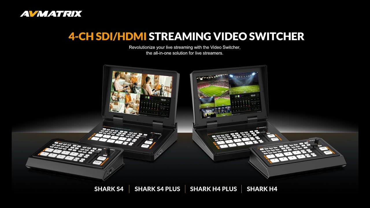 Официальное руководство пользователя 4-канальных видеокоммутаторов AVMatrix Shark SDI/HDMI