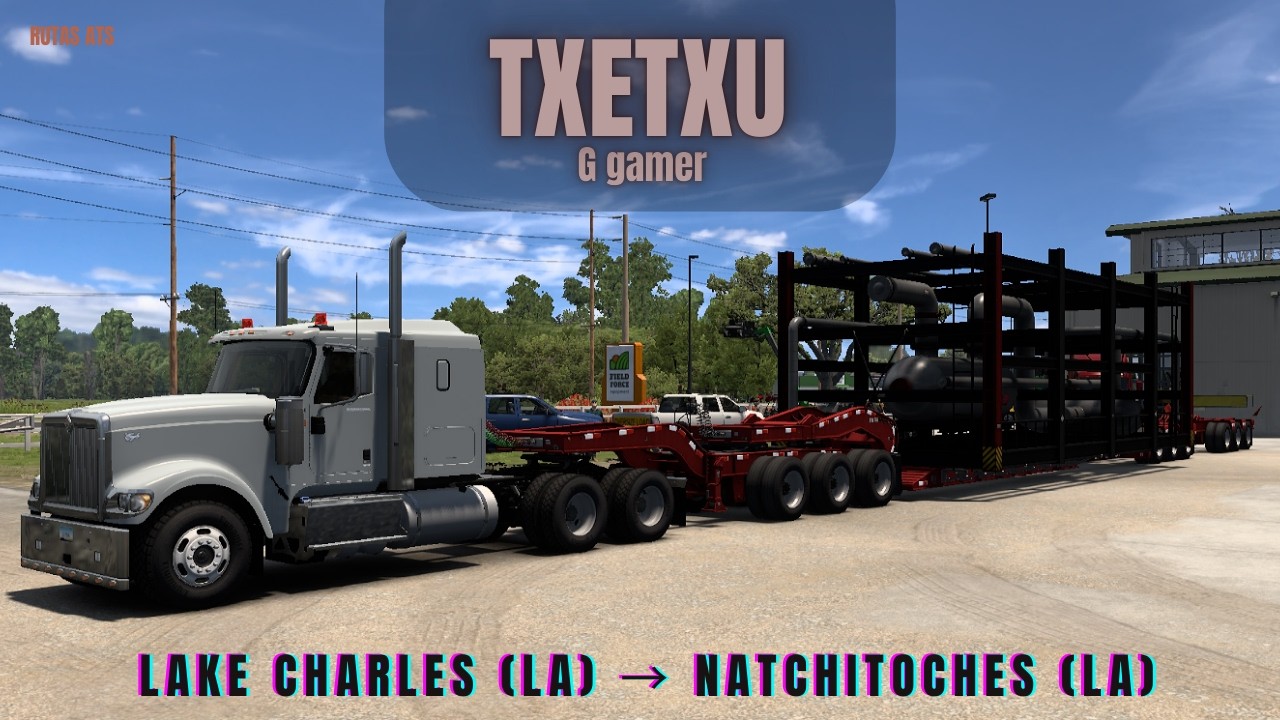 Rutas americanas ATS | American Truck Simulator | Lake Charles (LA) a Natchitoches (LA)