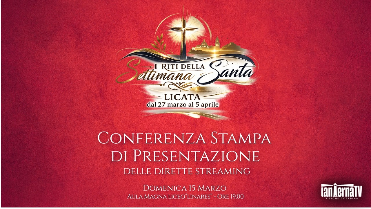 Conferenza stampa di presentazione delle dirette streaming della Settimana Santa a Licata