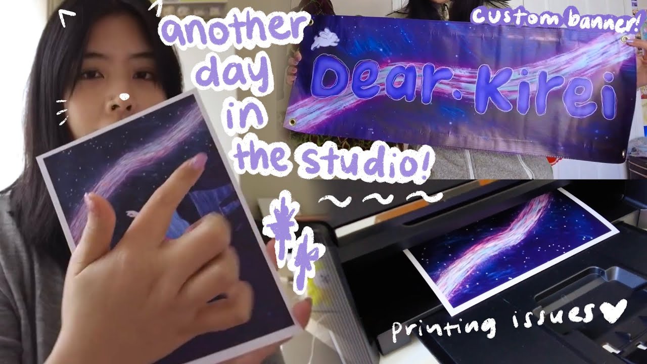 Custom banners, printing issues and talking about my past struggles | Studio Vlog 2