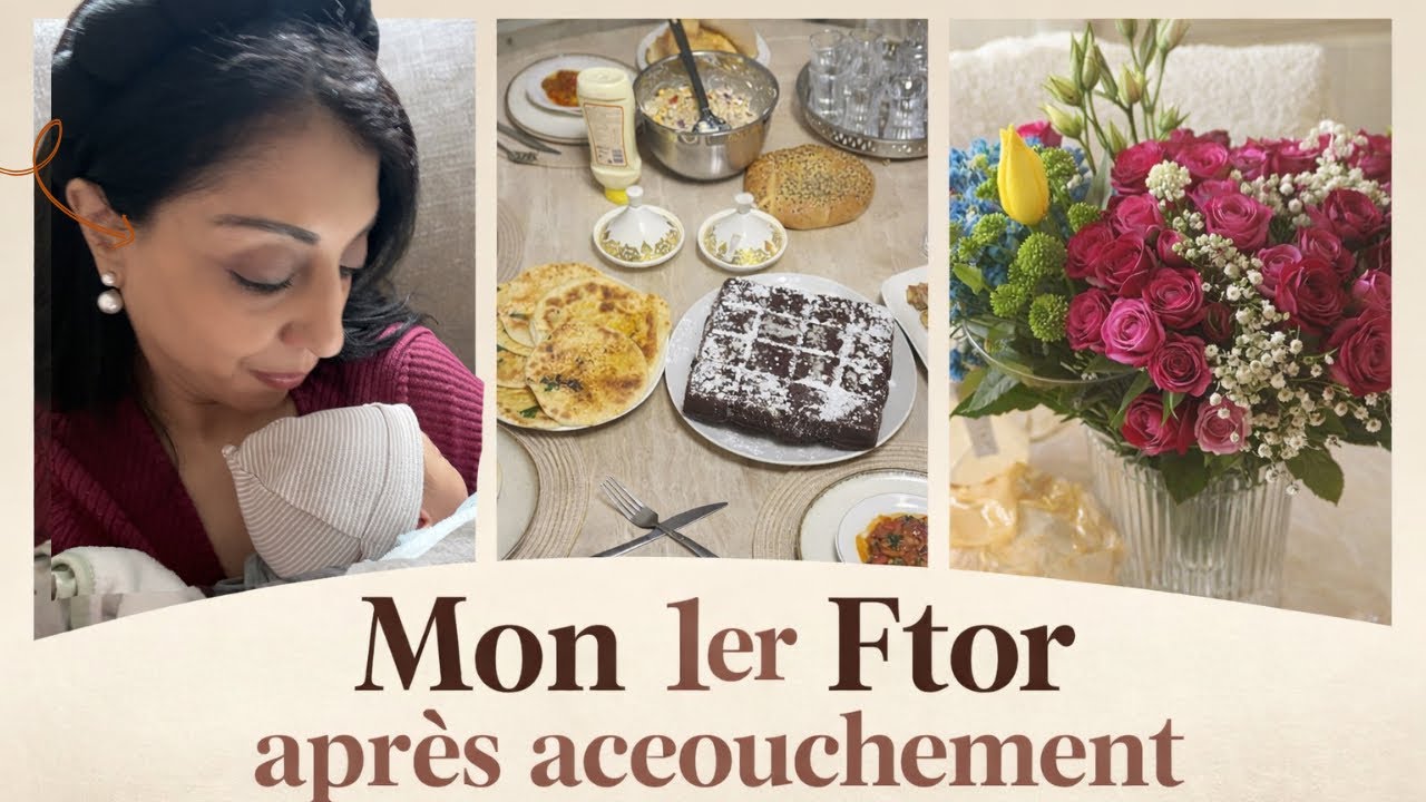 Mon 1er ftor après accouchement//Mon retour en cuisine nouvelle organisation avec Bébé