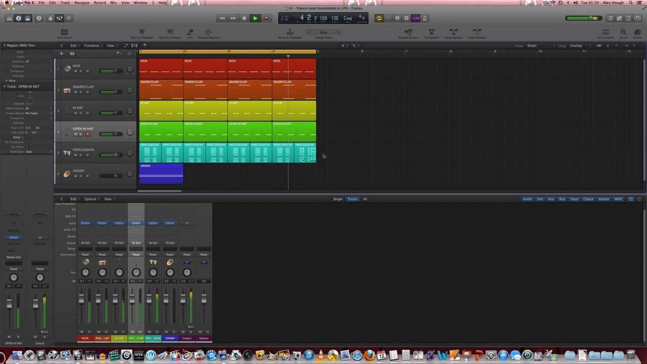 How to make a basic trance beat in Logic Pro X - Trance Production Tutorials #01