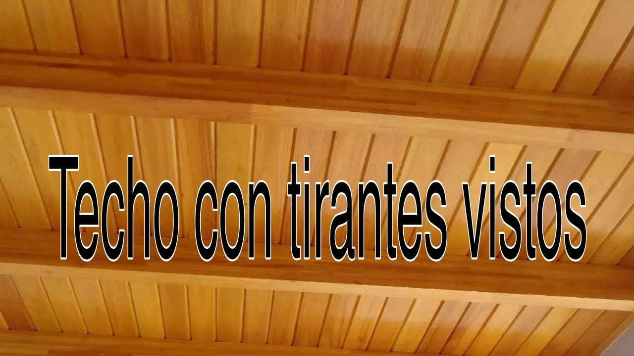 CIELO-RASO CON TIRANTES VISTOS--TECHO TIRANTES VISTOSOS