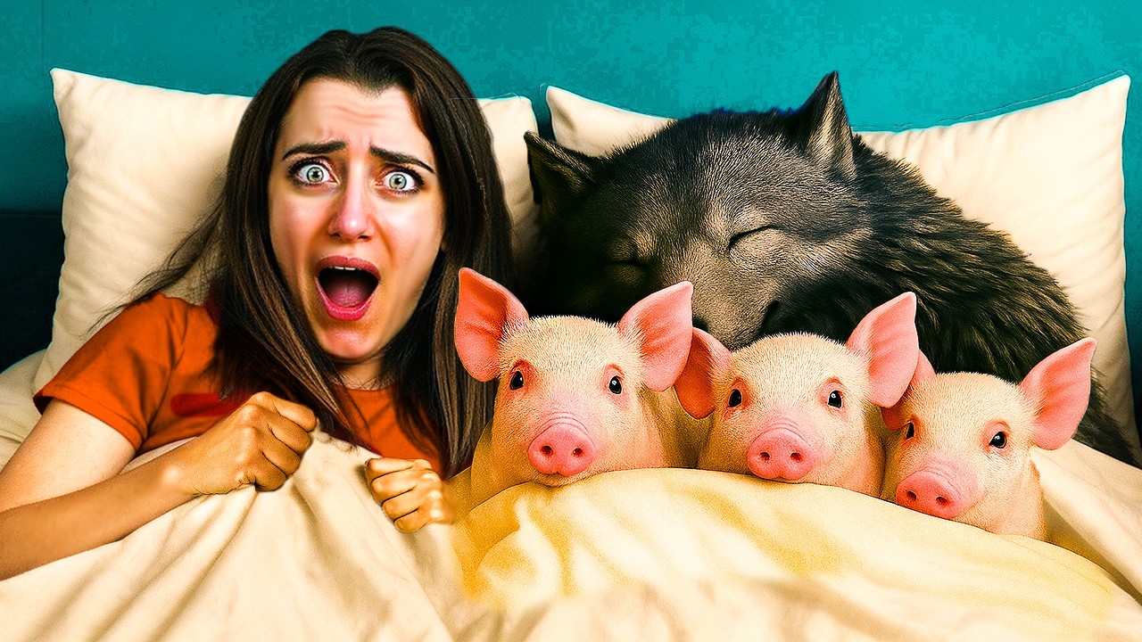 IL LUPO E I TRE PORCELLINI DORMONO NEL MIO LETTO!!!