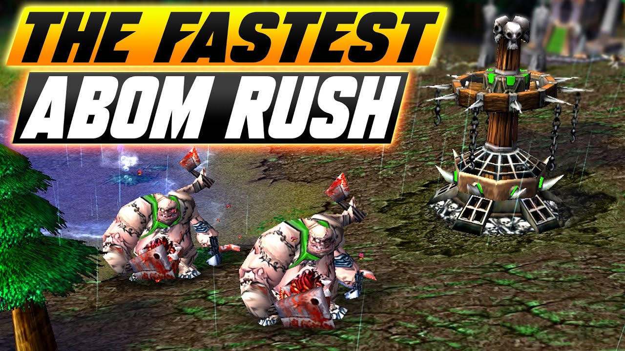 1 Abom Rush — Болезнь для всех! — WC3 — Grubby