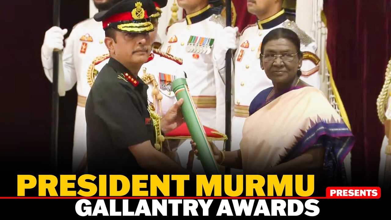 LIVE: President Murmu presents Gallantry Awards in Defence Investiture Ceremony 2026 (Phase-2) India
