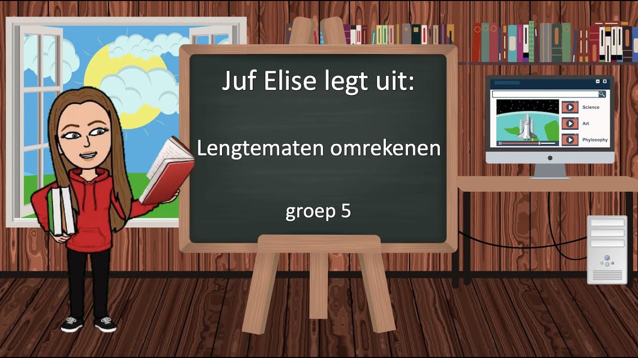 Rekenen - Lengtematen omrekenen (m-dm-cm-mm) - Juf Elise legt uit