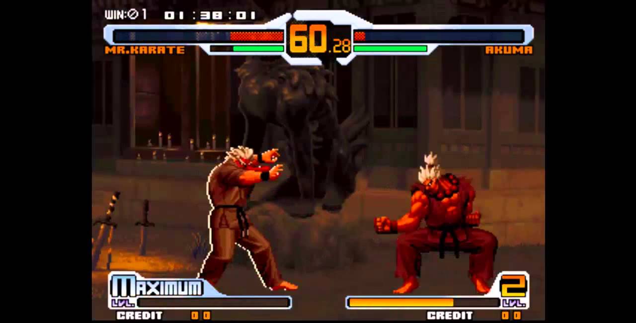 Snk vs Capcom Chaos Shin mr. Karate vs Shin Akuma
