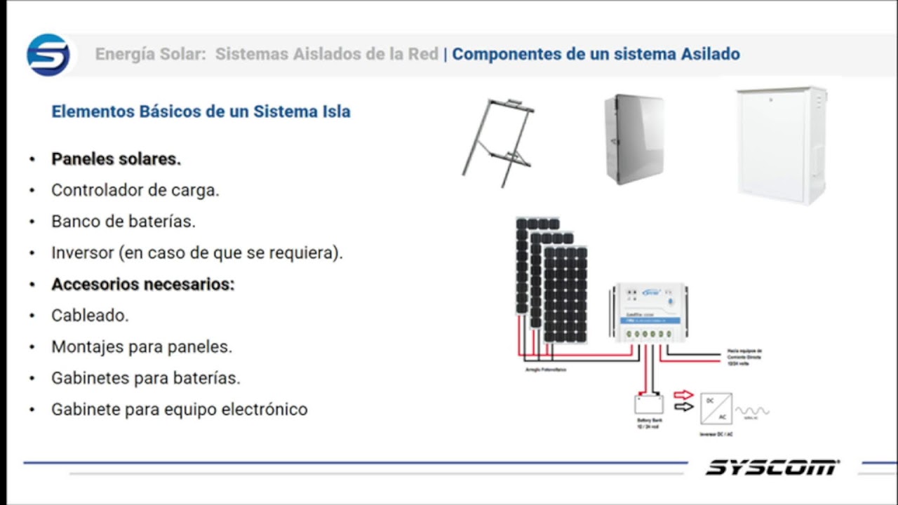 Equipos necesarios, tecnologías y dimensionamiento de sistemas fotovoltaicos fuera de la red