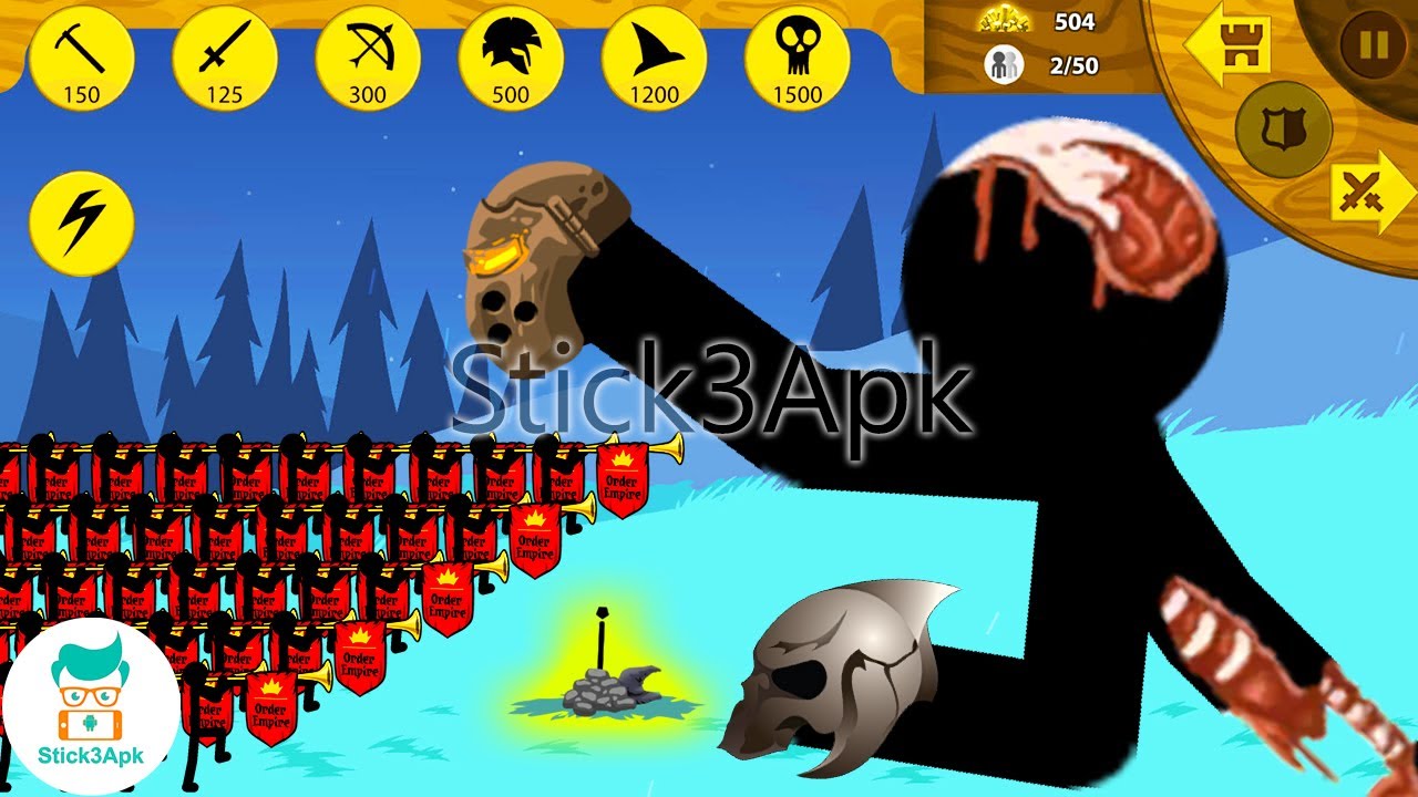 STICKMAN TRUMPET vs THE HUGE ZOMBIE Awakening | Stick War Legacy Mod | Stick3Apk