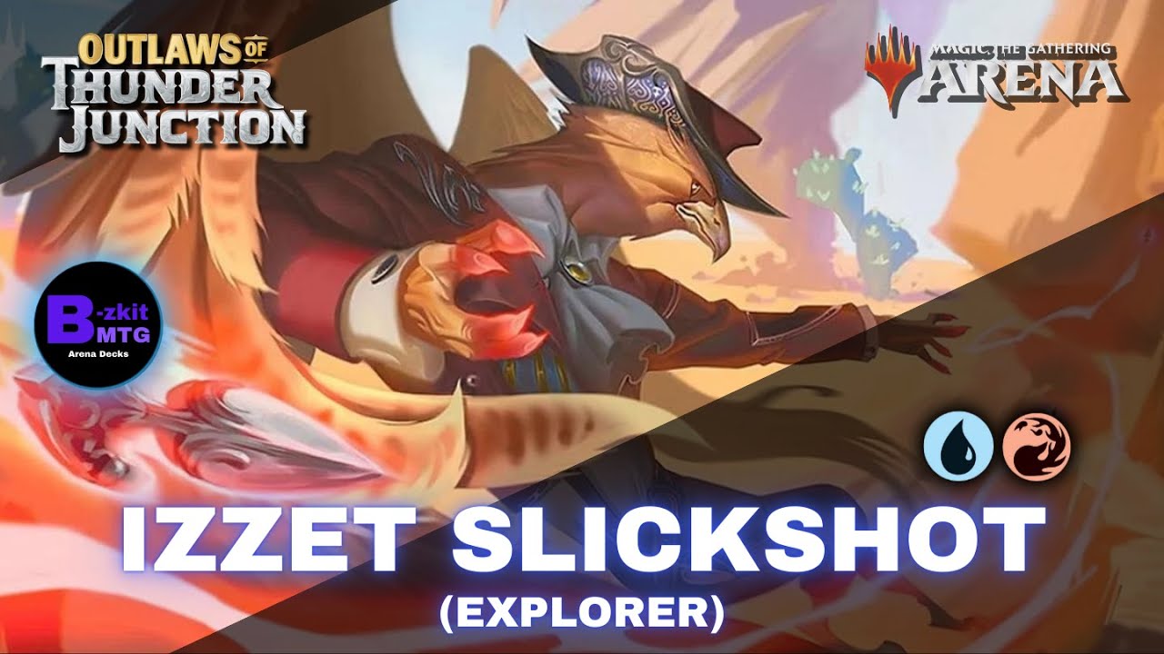 SLICKSHOT IZZET VOL.2 w/Corrick-🔵🔴- Outlaw of Thunder junction (Explorer)(ITA) MTGA by Bizkit