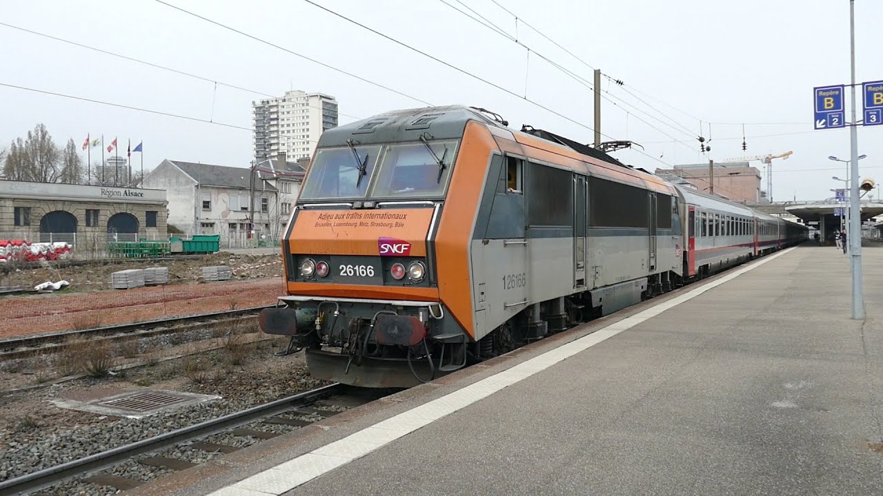 ADIEU Eurocity 96 Bâle-Bruxelles à Mulhouse.