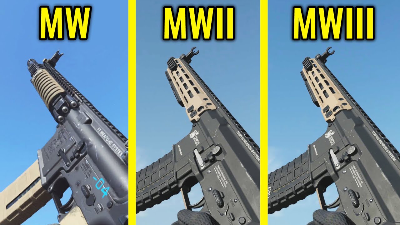 COD MW 2019 vs MW2 2022 vs MW3 2023 - Weapons Comparison