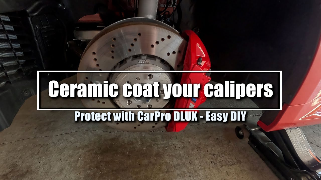 Ceramic coating your calipers is easy and worth it!  CarPro DLUX DIY