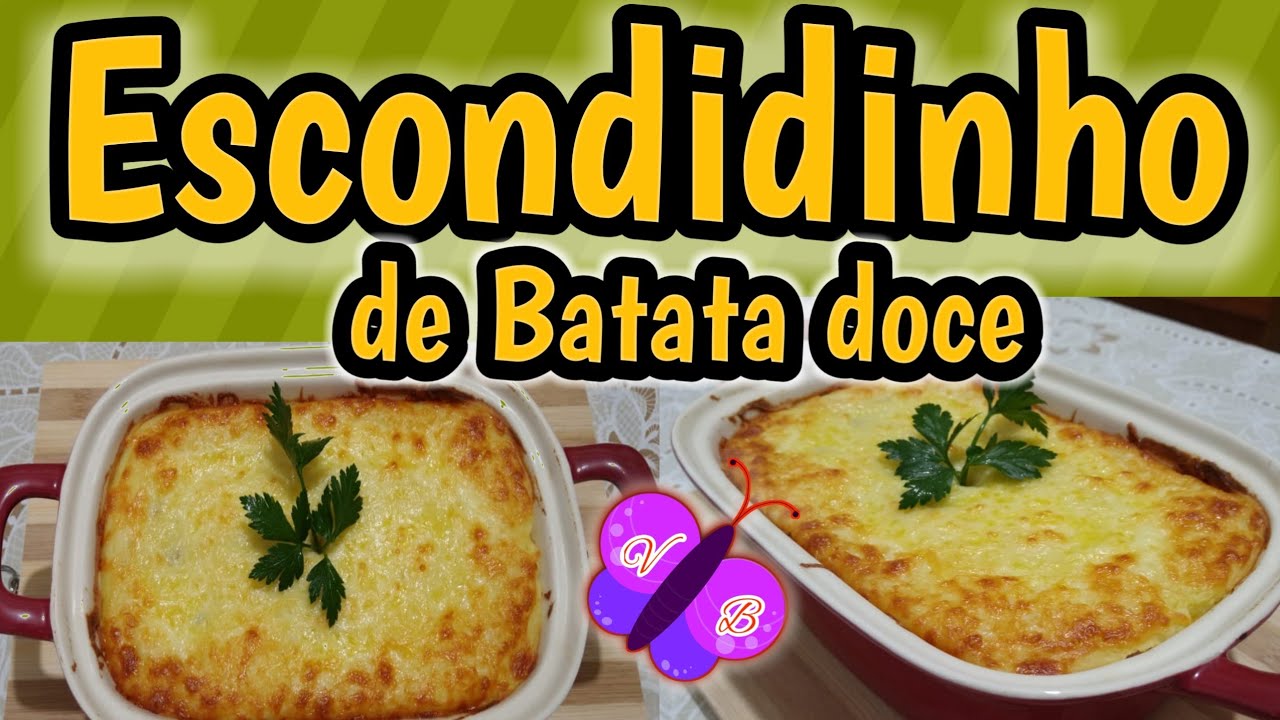 Escondidinho de batata doce com carne moída