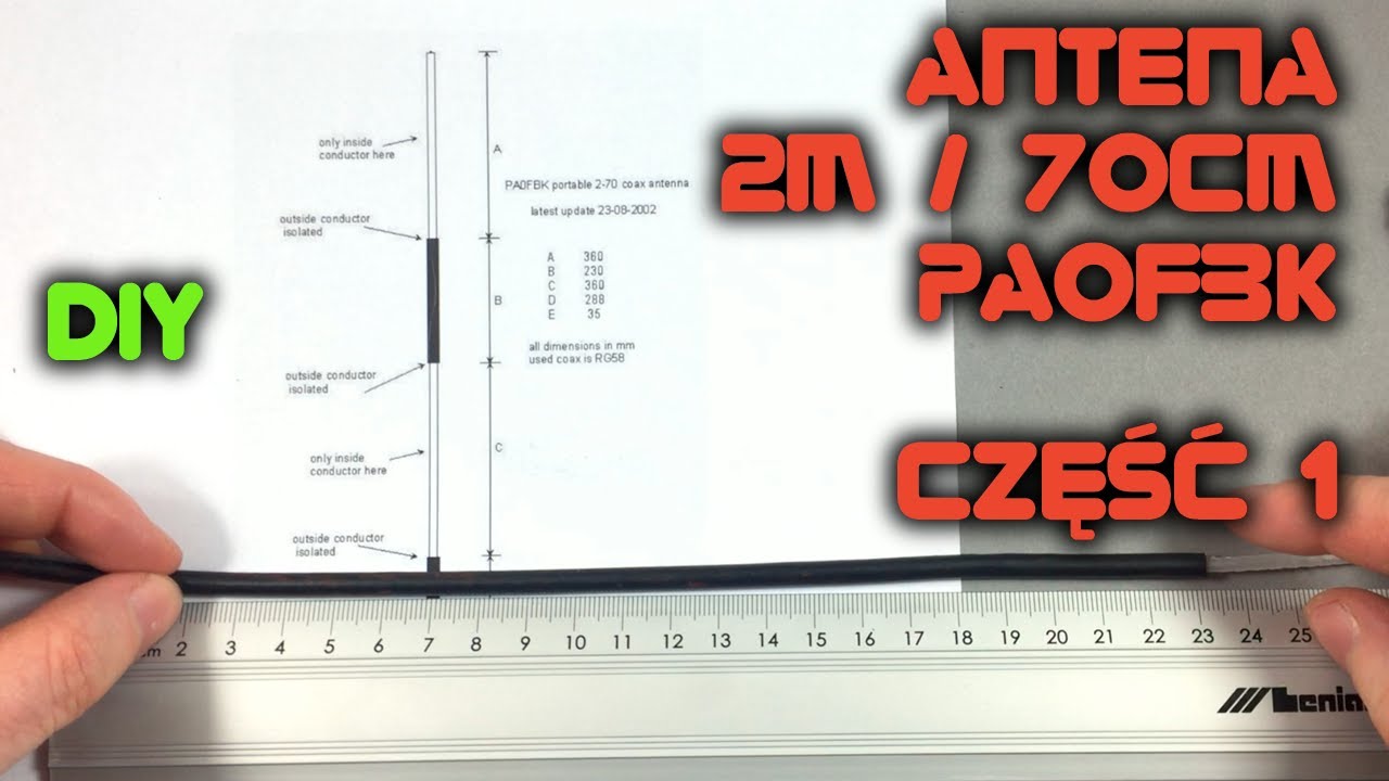 Antena VHF/UHF z koncentryka wg PA0FBK, część 1 - LabFun