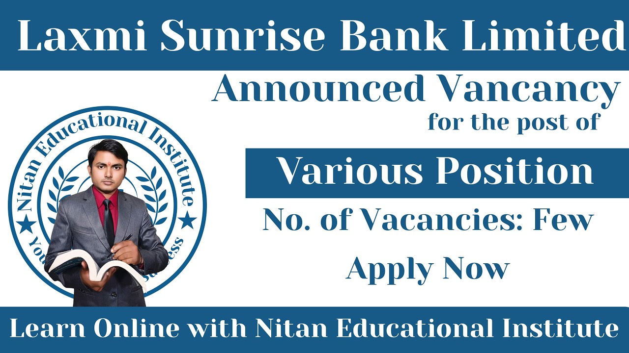 Laxmi Sunrise Bank Vacancy 2026 | Various Positions Announced | Apply Now | Private Bank Job Nepal