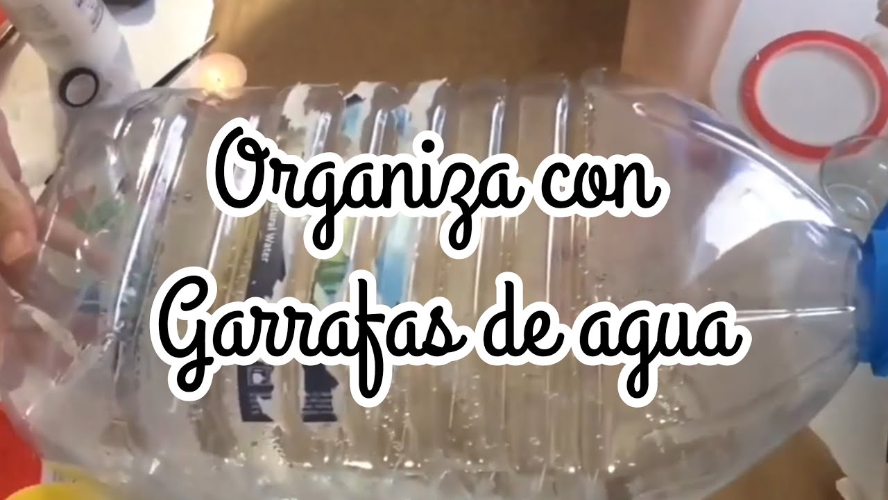 Organiza con garrafas de agua