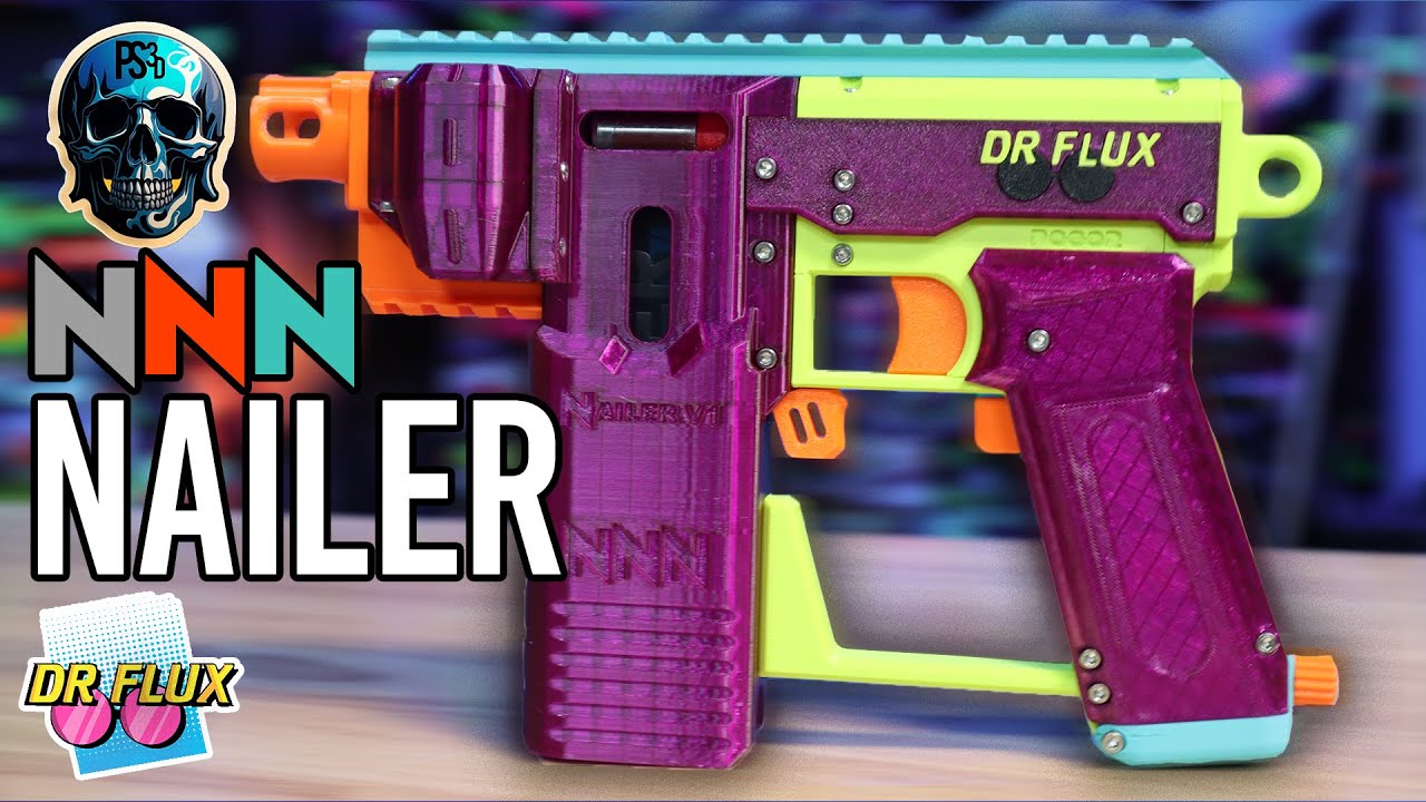 A Semi Auto 3dPrinted Nerf Blaster - Introducing The Nailer!