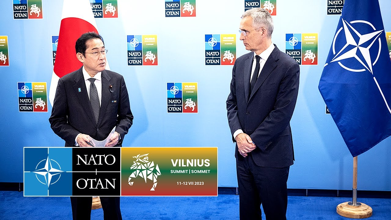 NATO Secretary General with the Prime Minister of Japan 🇯🇵 Fumio Kishida, 12 JUL 2023