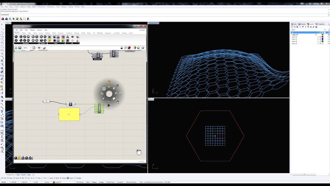 Hex Based Component System Deployed on a Surface Tutorial