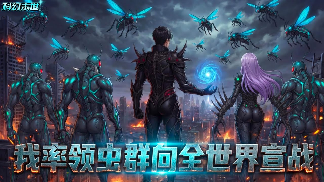 在怪物入侵艰难挣扎生存了三年，终于要带着妹妹逃出炼狱城市时，却被代表着安全与光明的军队无情爆头，万念俱灰之下，叮，末日天灾虫族系统绑定成功#漫画解说 #小说 #科幻末世 #系统流