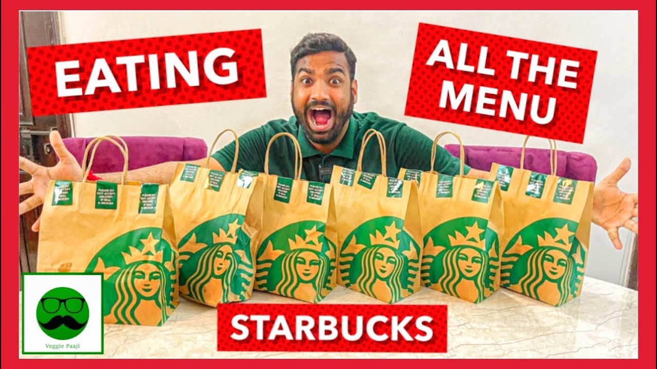 Rs 5,000 Starbucks | Eating all the Menu Challenge | Veggie Paaji