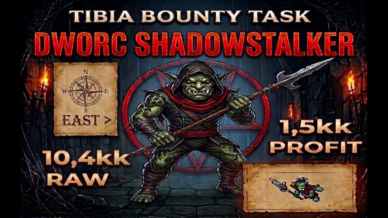 Dworc Shadowstalker - Tibia Bounty Task - Norcferatu EAST