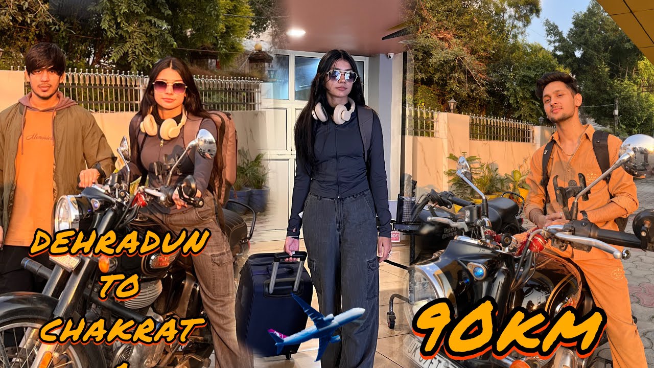 RUCHI,HARSHIT और RUHI बने लुटेरे (डाकू)😱😳|| DEHRADUN TO CHAKRATA BY BIKE 🏍️||Ruchi Mohit Vlogs ||
