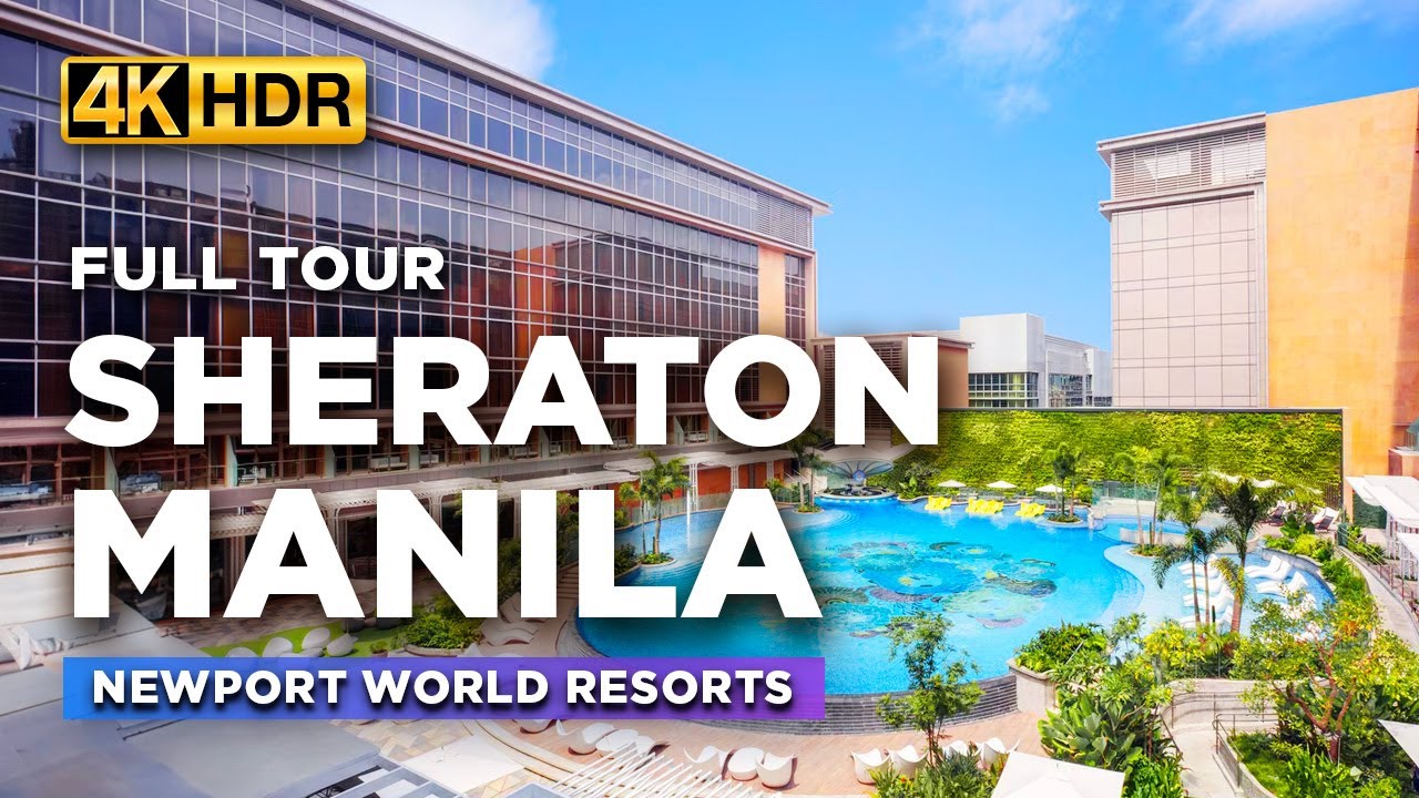 See This Resort-Style Luxury Hotel near NAIA Airport | SHERATON MANILA Room and VIP Lounge Tour
