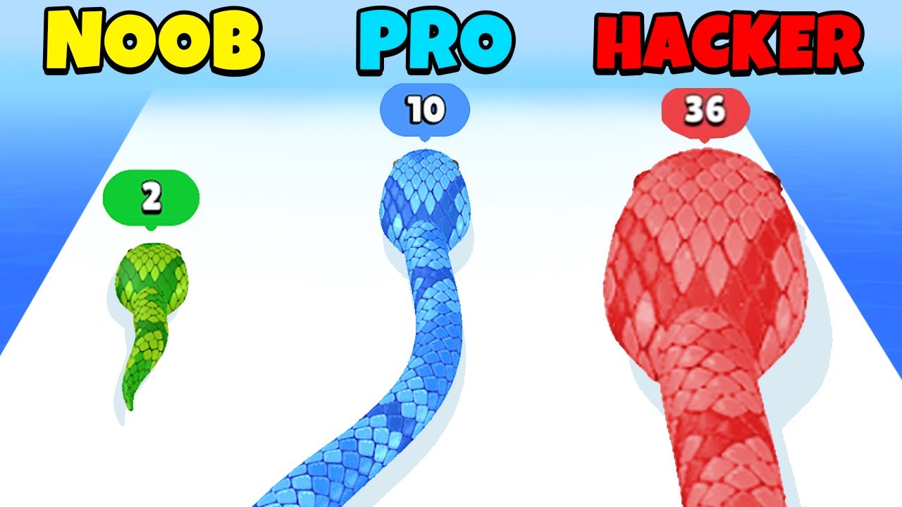 NOOB vs PRO vs HACKER - Snake Run Race