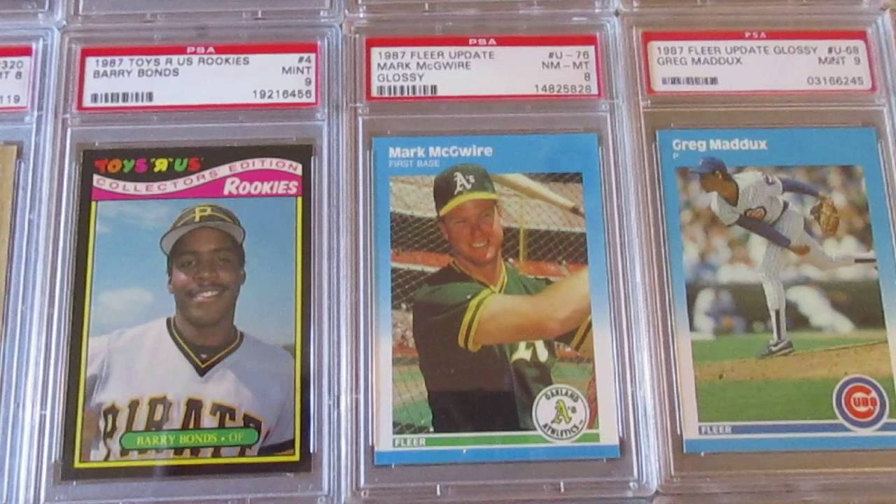 PSA Baseball card collection 1985-1989