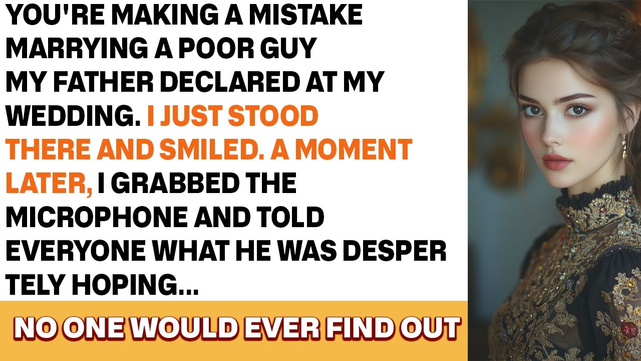 At my wedding, father said I made a mistake marrying a poor man—and it shocked everyone