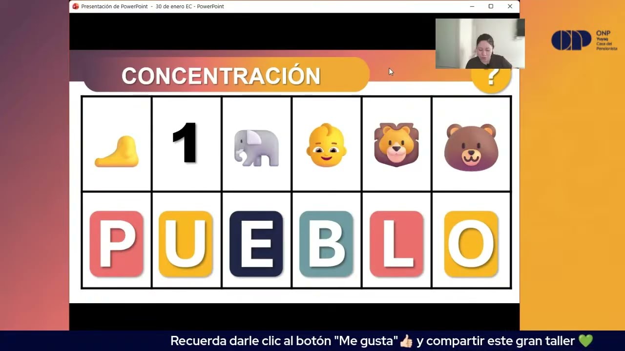 Estimulación Cognitiva: Concentración y observación (Clase n° 8- 2026)