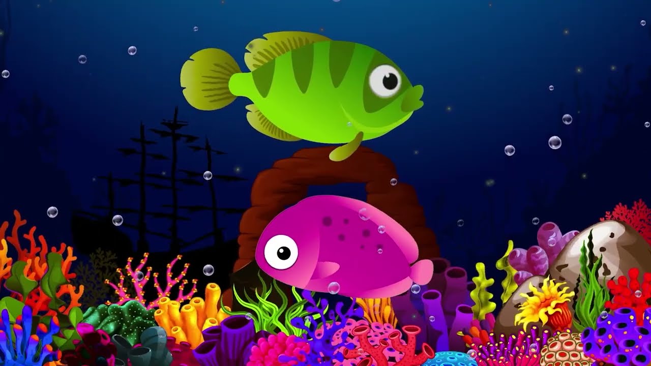 Bedtime Lullabies and Peaceful Fish Animation Undersea: Baby Lullaby Song #528