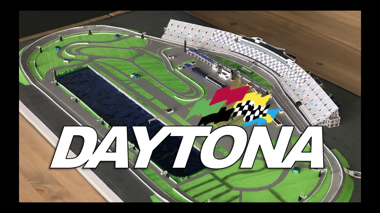 How to make Daytona Speedway with paper! WITH LIGHTS!!!