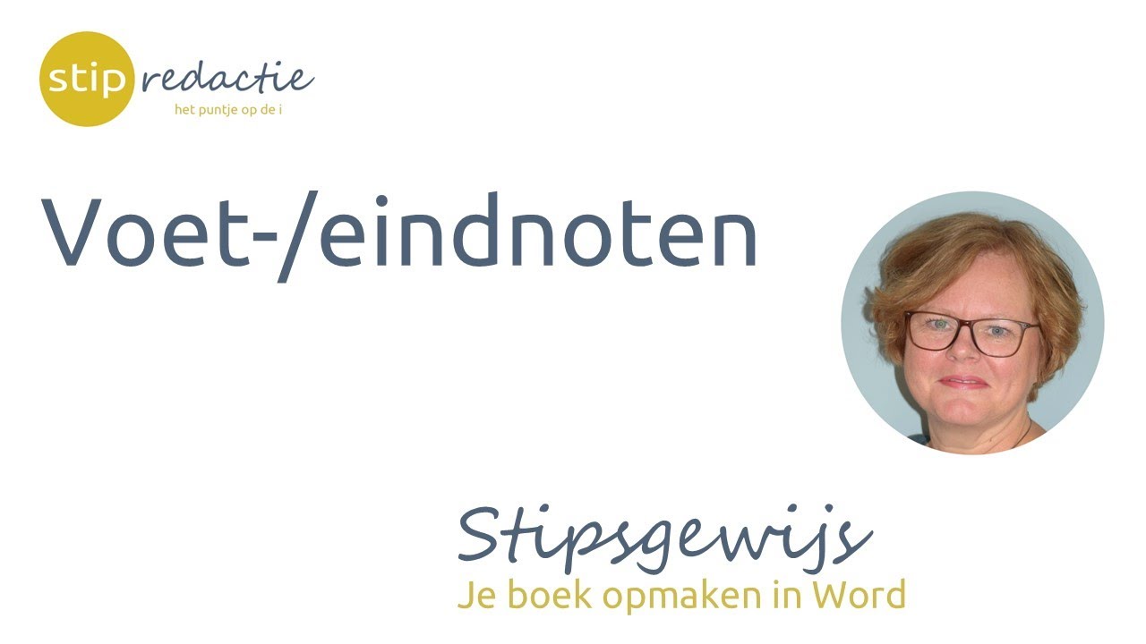 Voetnoten en eindnoten in Word