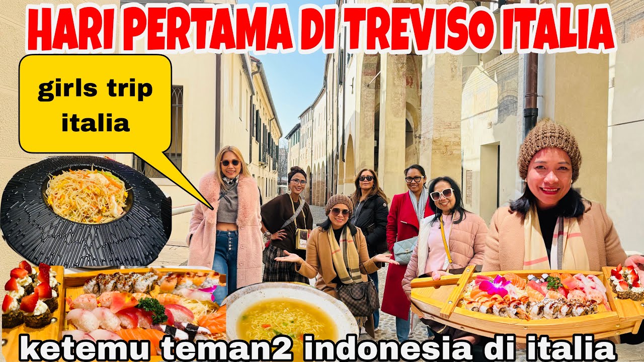 ALHAMDULILAH SUDAH SAMPAI ITALIA HARI PERTAMA KETEMU TEMAN2 INDONESIA DI EROPA DAN MAKAN BARENG !!