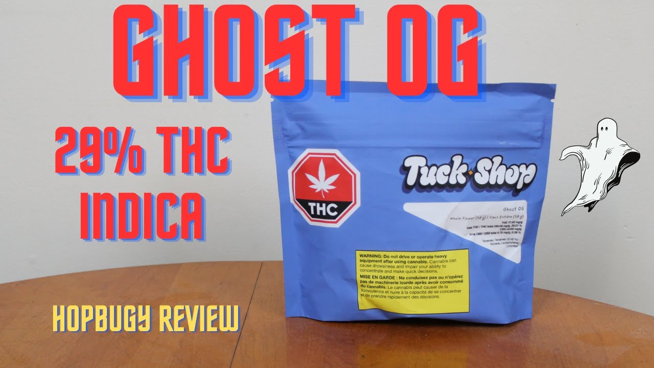 Ghost OG Tuck Shop 29% THC Indica Cannabis Review