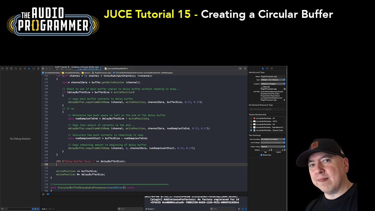 Учебник JUCE 15 — Создание кольцевого буфера