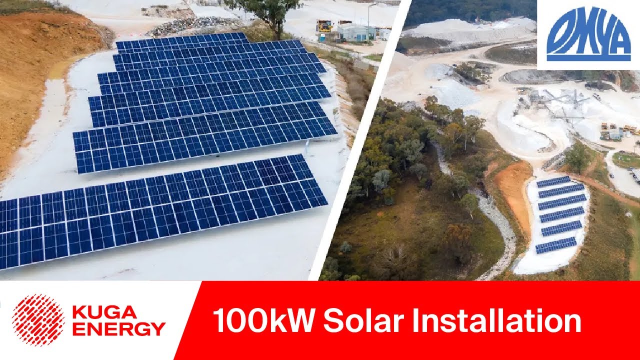 Ground Mount 100kW Solar Installation at OMYA Bathurst Quarry