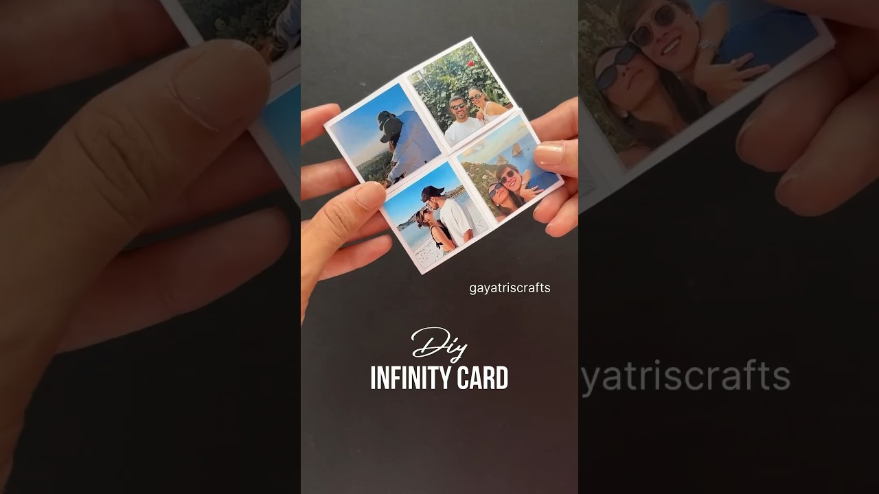 DIY Infinity Card #crafts #papercrafts #papercrafting #art #diy #infinity #infinitycard #magiccard