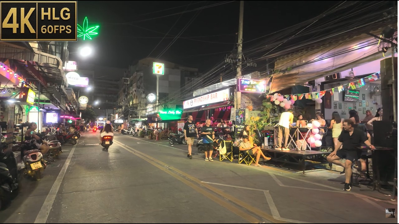 [4K HLG 11PM09Mar2026] Buakhao Road View | Pattaya | Walking Tube